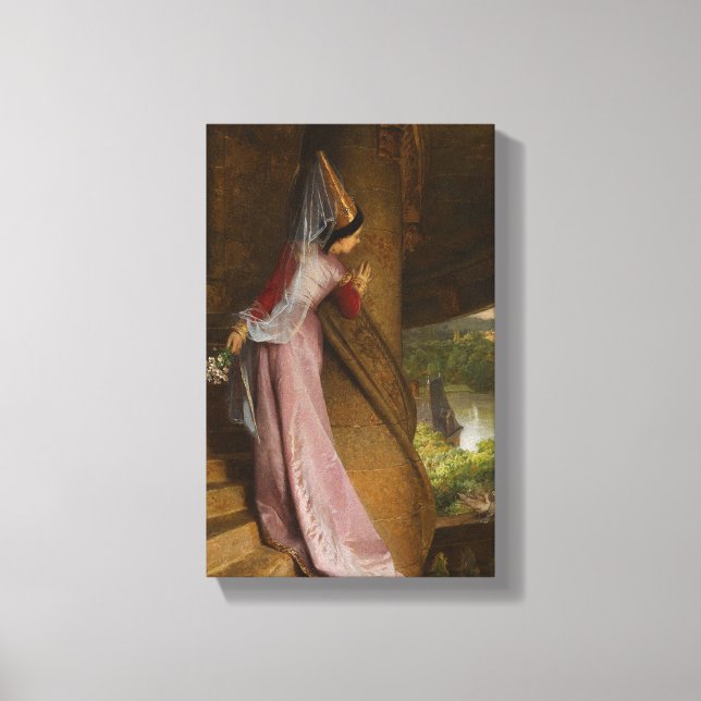 Lienzo La cita secreta, de Pierre-Charles Comte (Anverso)