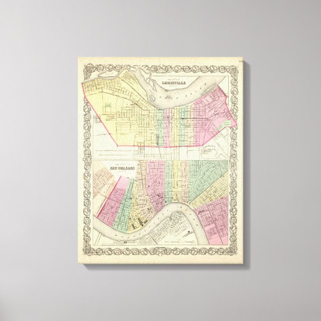 Lienzo La ciudad de Louisville Kentucky (Anverso)