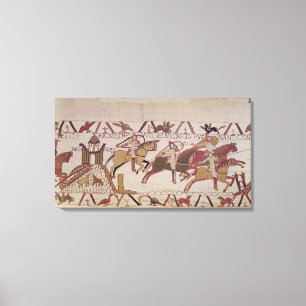 Lienzo La ciudad de Rennes y los soldados de Duke William