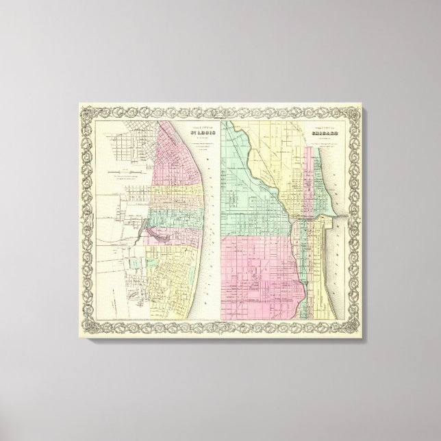 Lienzo La Ciudad De San Luis Missouri (Anverso)