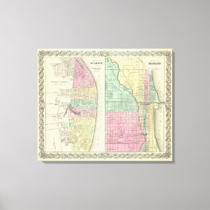 Lienzo La Ciudad De San Luis Missouri