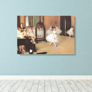 Lienzo La clase bailarina de Edgar Degas, Ballet Vintage