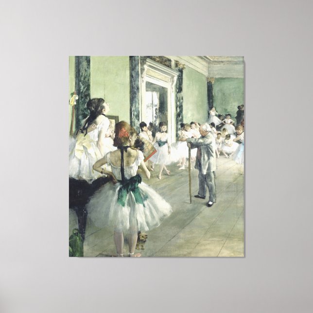 Lienzo La clase ballet Edgar Degas (Anverso)