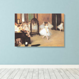 Lienzo La clase de baile por Edgar Degas, ballet vintage