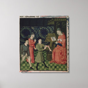 Lienzo La clínica del cirujano, por Guy de Chauliac