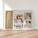 Lienzo La cocina de las Abuelas y las Fotografías Collage<br><div class="desc">¿Buscando el regalo perfecto para tu abuela, o para cualquiera que ame pasar tiempo en la cocina? ¡No hay más que ver este producto único y de personalizable! Con un hermoso collage de tus fotos favoritas, este diseño seguro captará tus recuerdos y las hará duraderas. Y con la encantadora frase...</div>
