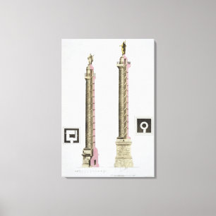 Lienzo La columna de Trajan, Roma, de 'Le Costume Ancien