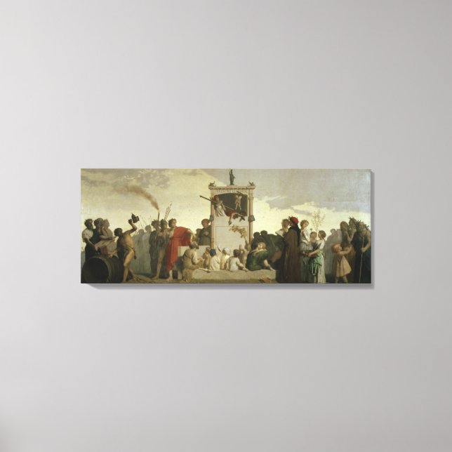 Lienzo La comedia humana, c.1852 (Anverso)