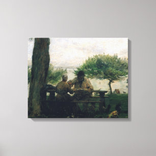 Lienzo La comida en Honfleur, 1875