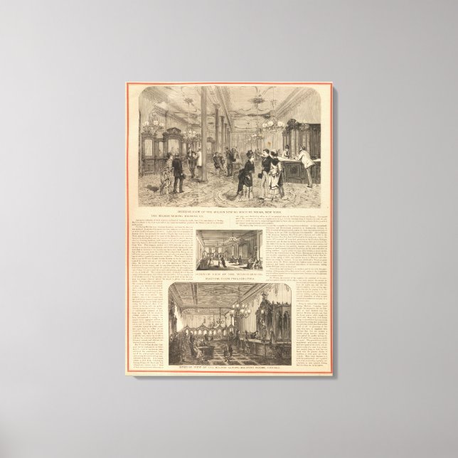 Lienzo La compañía de máquinas de coser Wilson (Anverso)