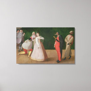 Lienzo La compañía del dell'Arte de Commedia