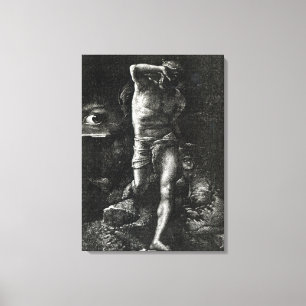 Lienzo La conciencia o, el ojo que mira a Caín