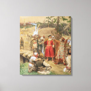 Lienzo La conquista de las nuevas regiones en Rusia, 1904