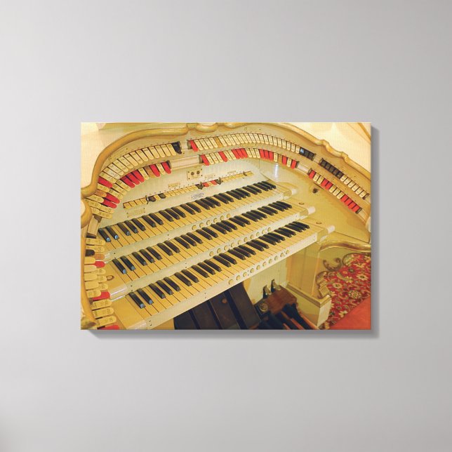 Lienzo La Consola de Wurlitzer del Salón de Baile Empress (Anverso)