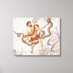 Lienzo La constelación de Ophiucus y de Serpens, platea
