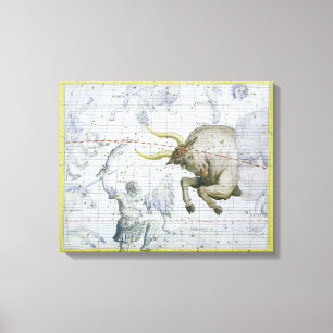 Lienzo La constelación de tauro, platea 2 del 'atlas