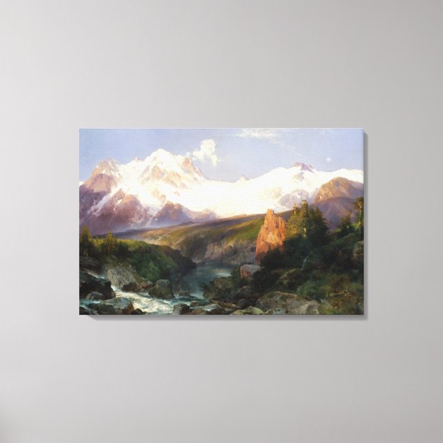 Lienzo La cordillera del tetón (Anverso)