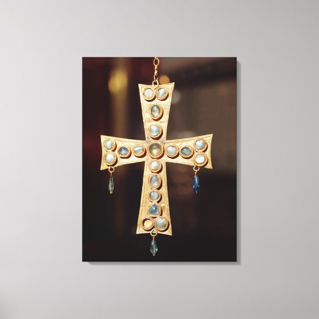 Lienzo La corona votiva de un rey visigol (Anverso)