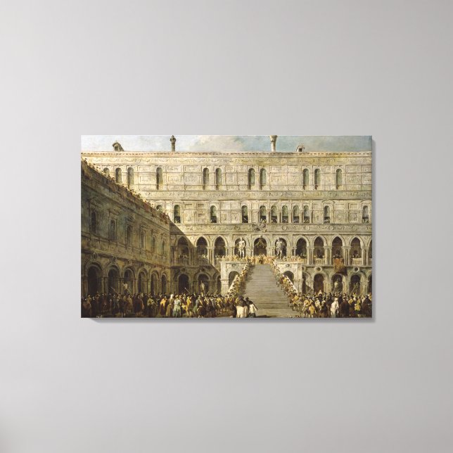 Lienzo La coronación de la perrera de Venecia (Anverso)