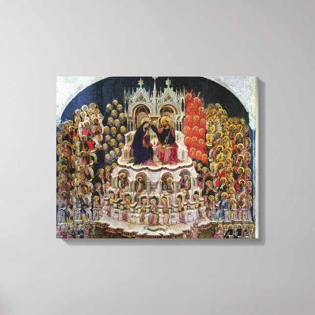 Lienzo La coronación de la Virgen en el paraíso, 1438 (Anverso)