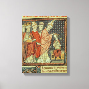 Lienzo La coronación de Louis I 'el piadoso