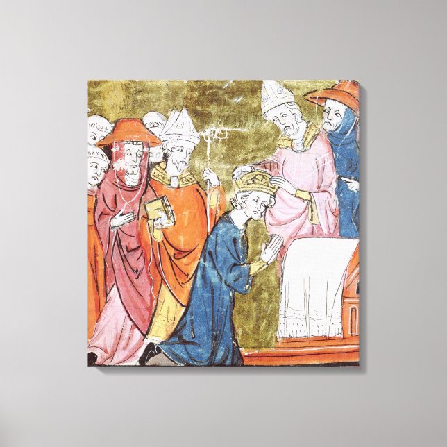 Lienzo La coronación del emperador Charlemagne (Anverso)