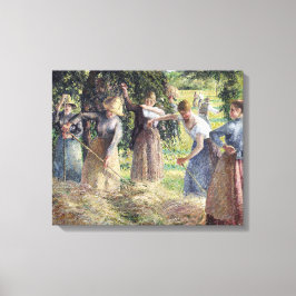 Lienzo La cosecha de heno de Camille Pissarro en Eragny