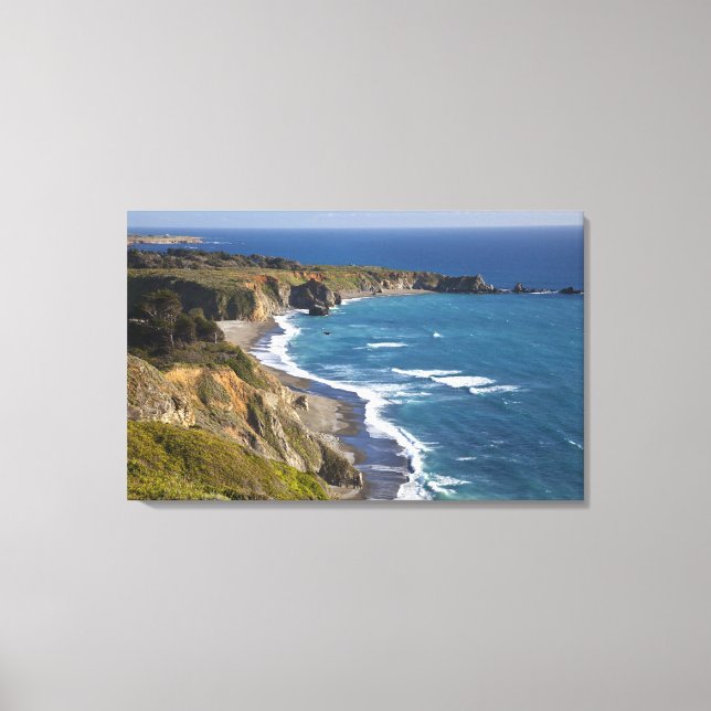 Lienzo La costa de Big Sur en California, EE. UU. (Anverso)