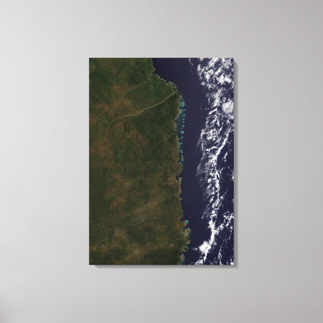 Lienzo La costa de Mozambique (Anverso)