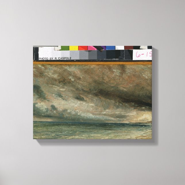 Lienzo La costa en Brighton - Noche Stormy, c.1828 (oi) (Anverso)