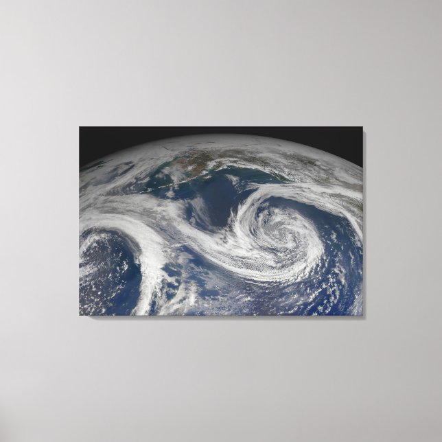 Lienzo La Costa Sur De Alaska Y El Golfo De Alaska. (Anverso)