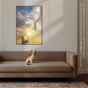Lienzo La Creación de Chihuahua - Dios hizo Chihuahuas