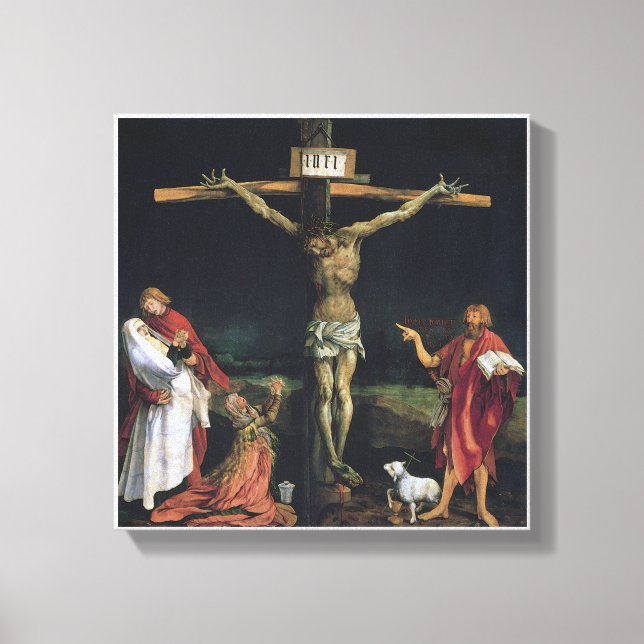 LIENZO LA CRUCIFICACIÓN DE LA PIEZA DE ALTAR ISENHEIM. (Anverso)