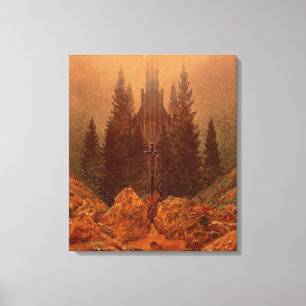 Lienzo La cruz en las montañas, 1812 (aceite en lona)