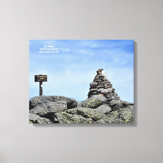 Lienzo La Cumbre, el Monte Washington 1 (Anverso)