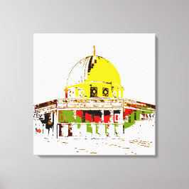 Lienzo La Cúpula de la Roca: Un símbolo de paz