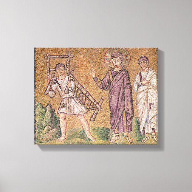 Lienzo La curación del paralítico de Capernaumx (Anverso)