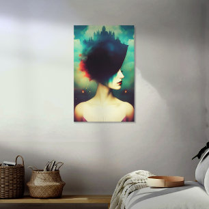 Lienzo La dama del castillo