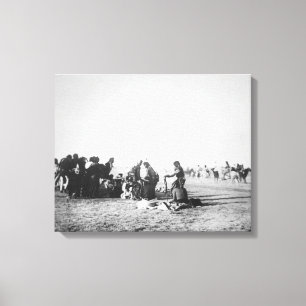 Lienzo La danza de fantasma, Dakota del Sur, 1890 (foto