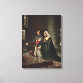 Lienzo La Dedicación (Caballero Medieval y su Dama)