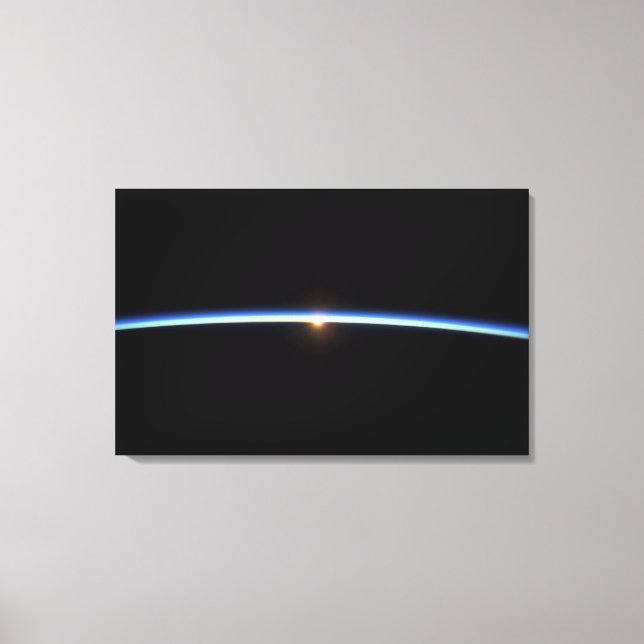 Lienzo La delgada línea de la atmósfera terrestre 2 (Anverso)