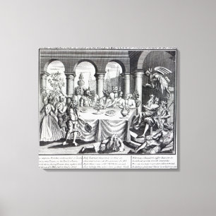 Lienzo La diabólica mascarada