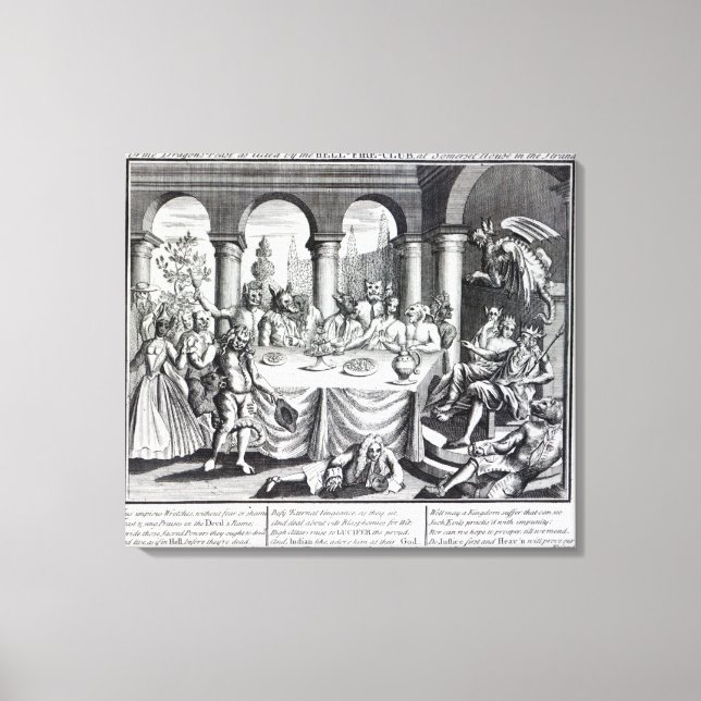 Lienzo La diabólica mascarada (Anverso)