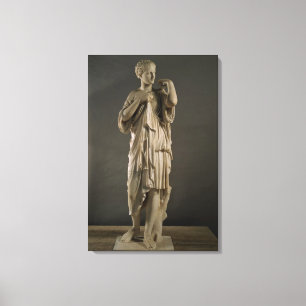 Lienzo La Diana de Gabii, romana (mármol) (véase tambi