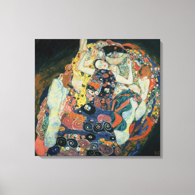 Lienzo La doncella, 1913 (aceite sobre lienzo) (Anverso)