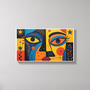 Lienzo La dualidad en la sangre: una sinfonía de la vista