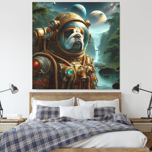 LIENZO LA EDAD DEL ACERO-BULLDOG (Insitu(Dormitorio))