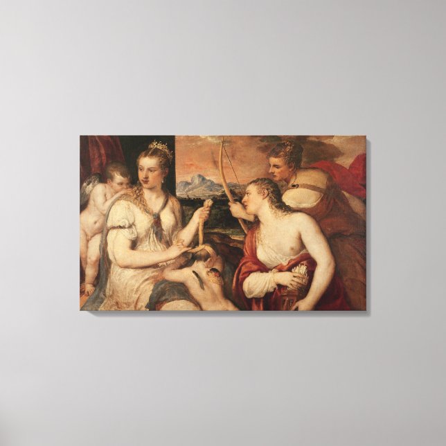 Lienzo La educación del cupido, c.1565 (Anverso)
