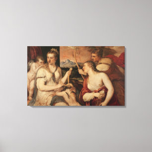 Lienzo La educación del cupido, c.1565