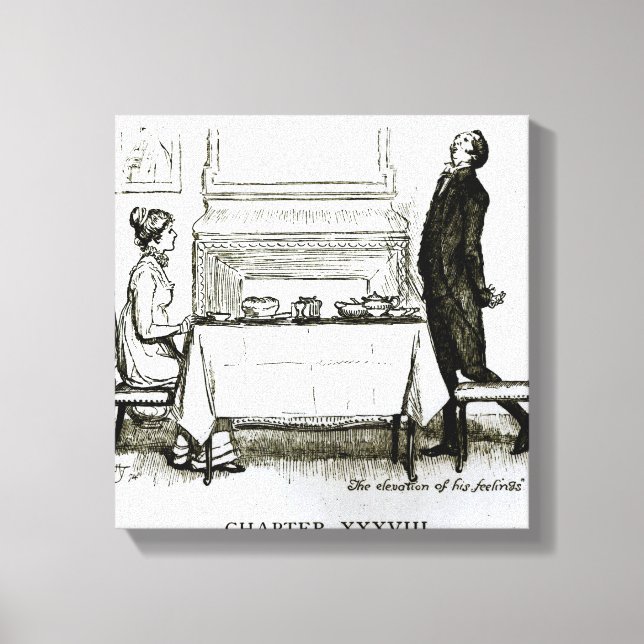 Lienzo La elevación de sus sentimientos' (Anverso)